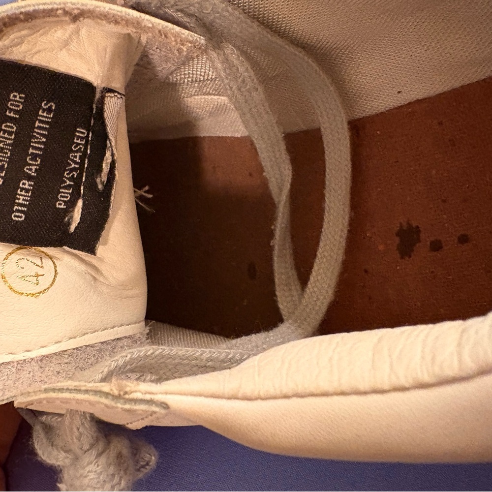 Goose Super-Star sneakers in white leather with a silver glitter star Size 41/9 - Picture 12 of 13